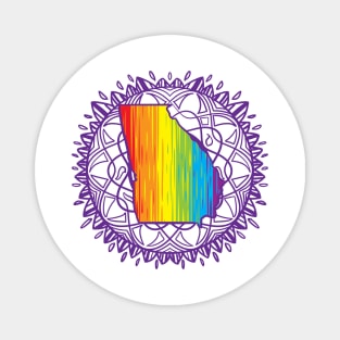 Georgia Mandala Pride Magnet